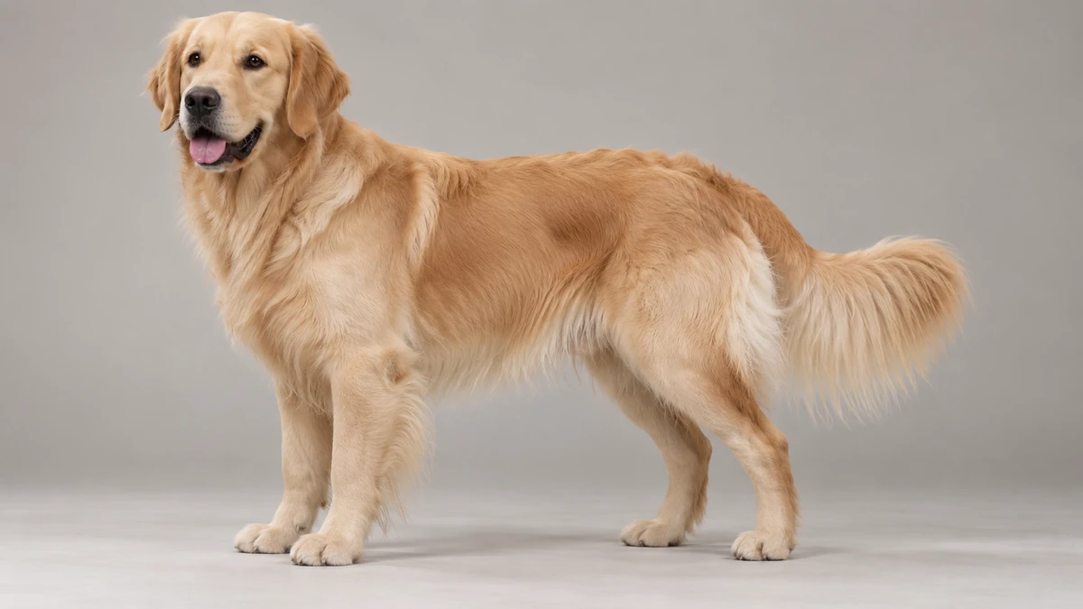 Golden Retriever köpek — koyu krem renk